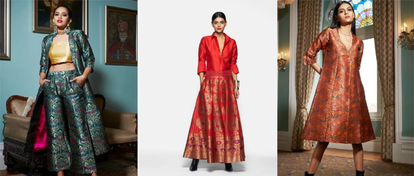 Silk Saree Gown