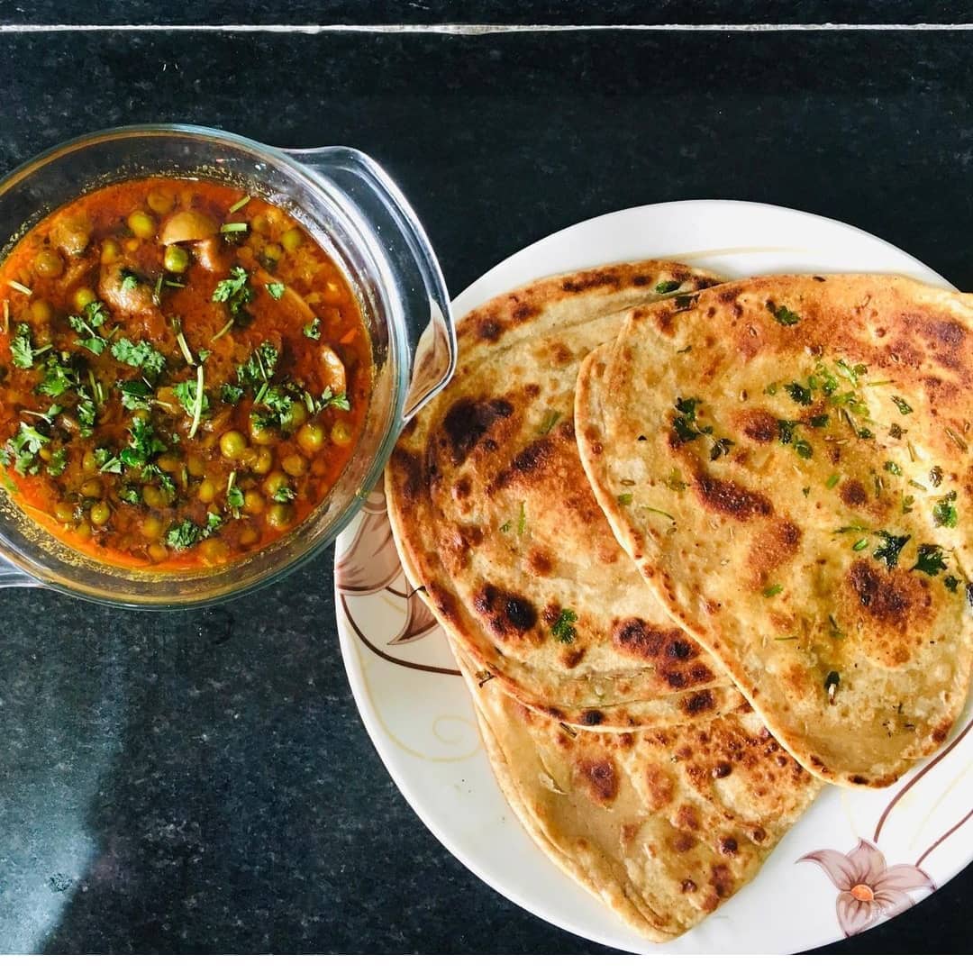 Mushroom Matar Sabzi - Indian mushroom recipes