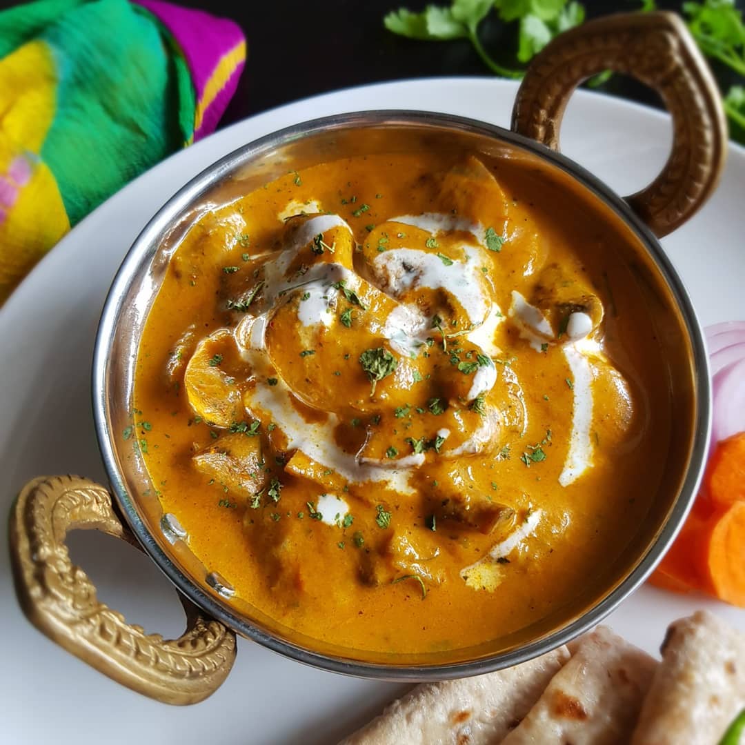 Mushroom Butter Masala -Gravy mushroom recipes