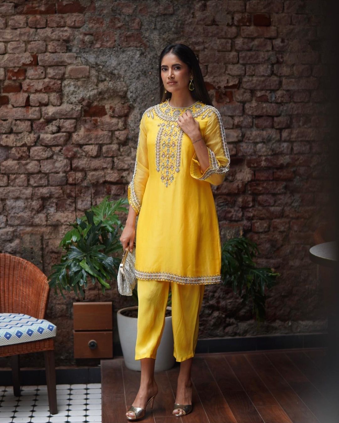 Pure Punjabi Suit Design Latest Plazo Pant Suit