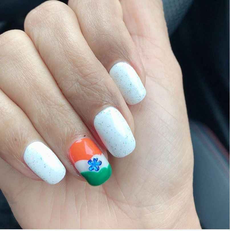 Indian Republic Day | Nails, Nail art, Nail colors