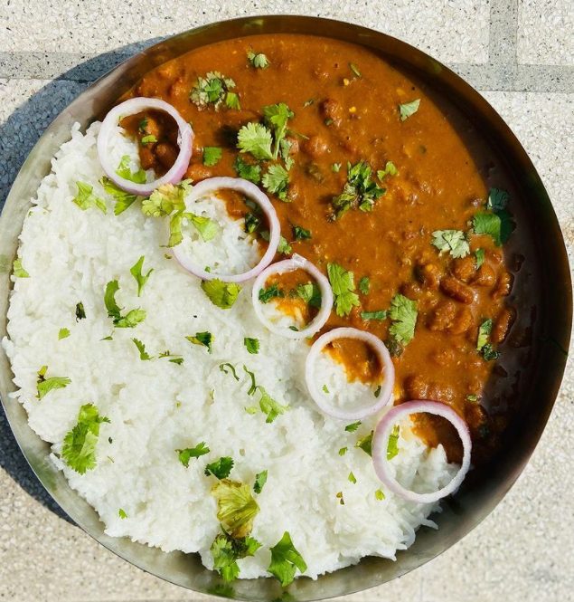 Oil Free Rajma veg dinner recipe