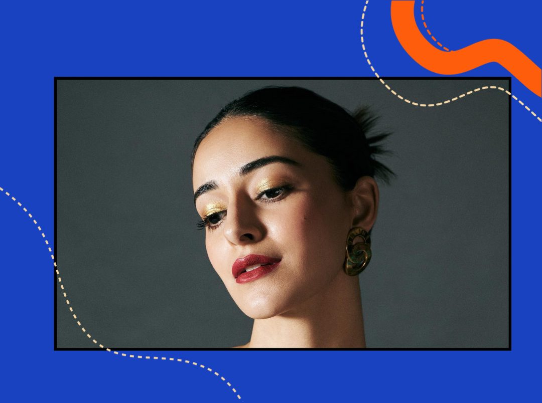 Ananya Panday&#8217;s Gold Lids &amp; Red Lips Are Making One Heck Of A Statement