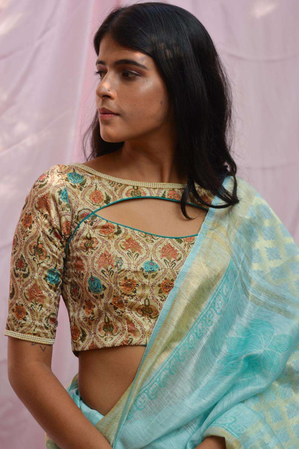 Silk saree blouse back neck designs for south indian bride - Simple Craft  Idea