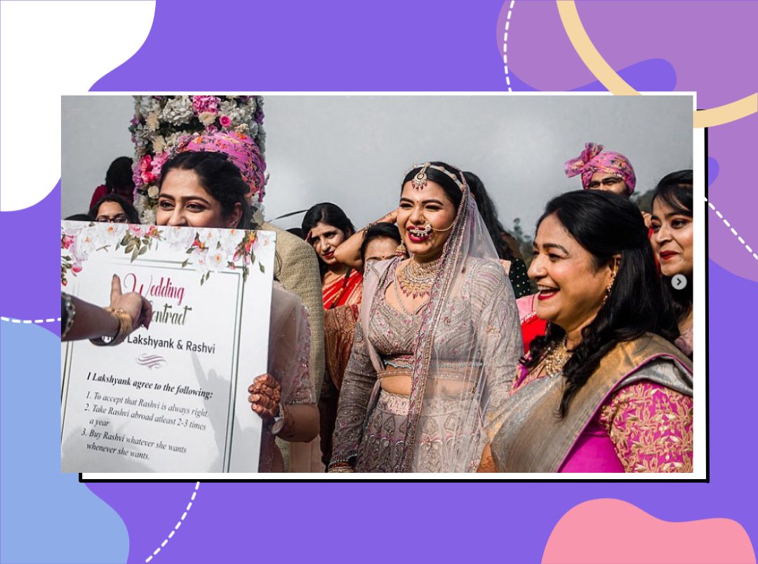 Sign Do, Entry Lo! These Bridesmaids Created A Special Contract For Their Jiju &amp; We&#8217;re Lovin&#8217; It