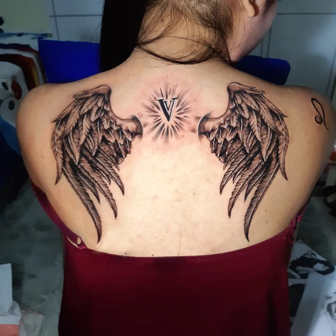 25 Angel Wing Tattoo Design Ideas For Females POPxo image