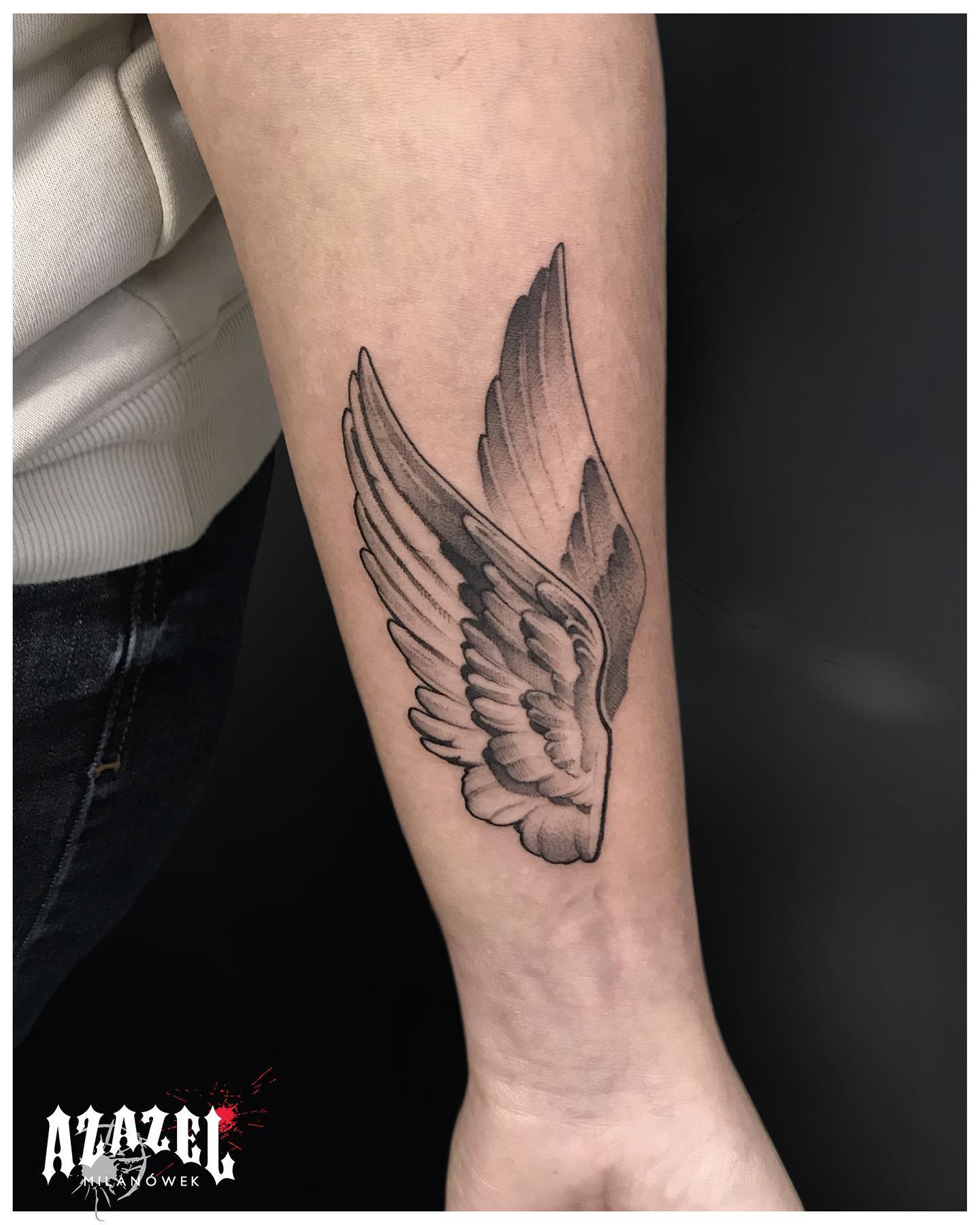 Discover 98+ about angel wings tattoo on hand latest .vn