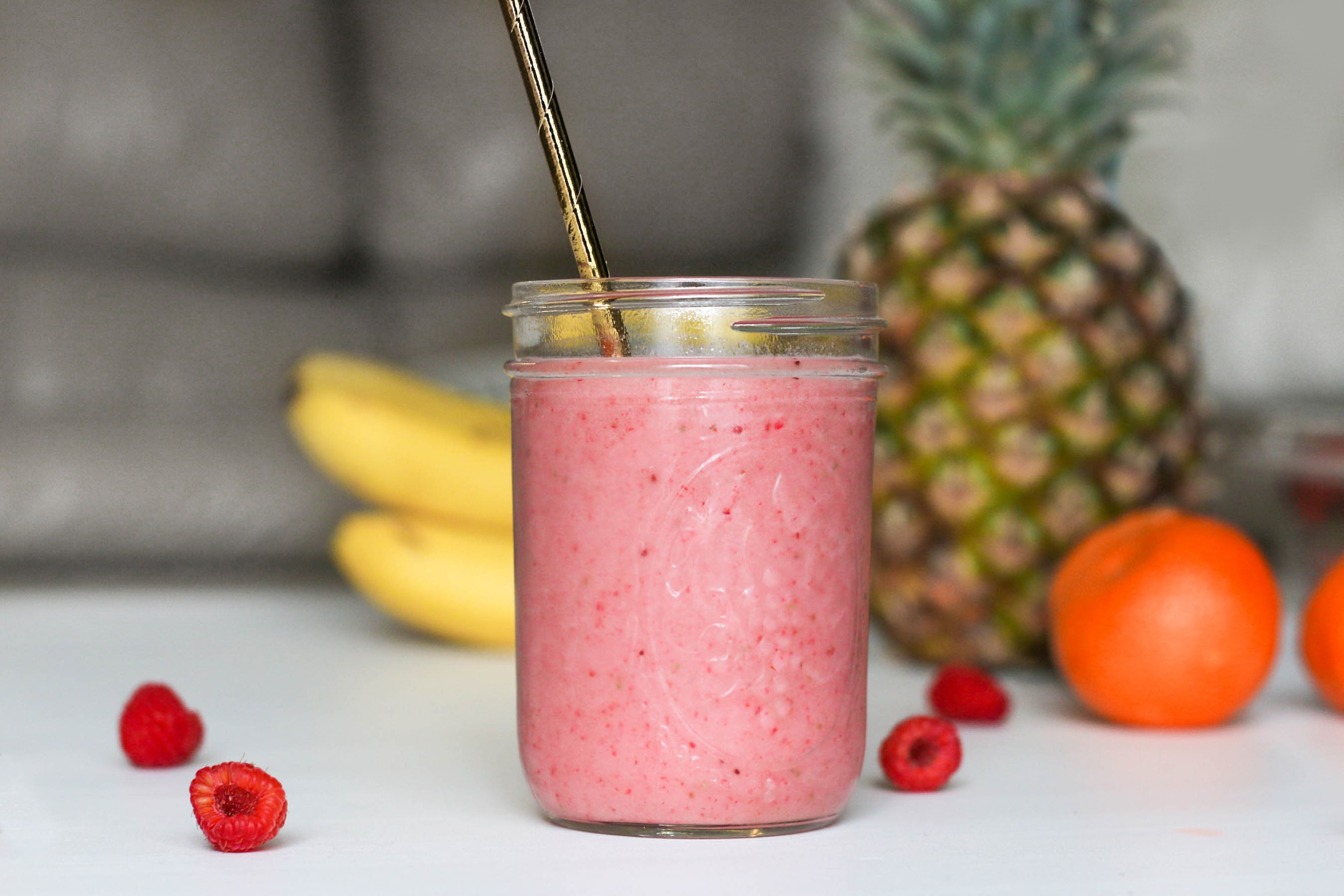 Strawberry And Soy Milk - homemade protein shakes without protein powder