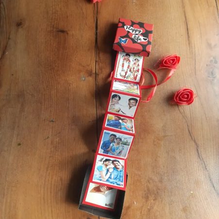 Pull-Out Photo Box - parents day gift ideas