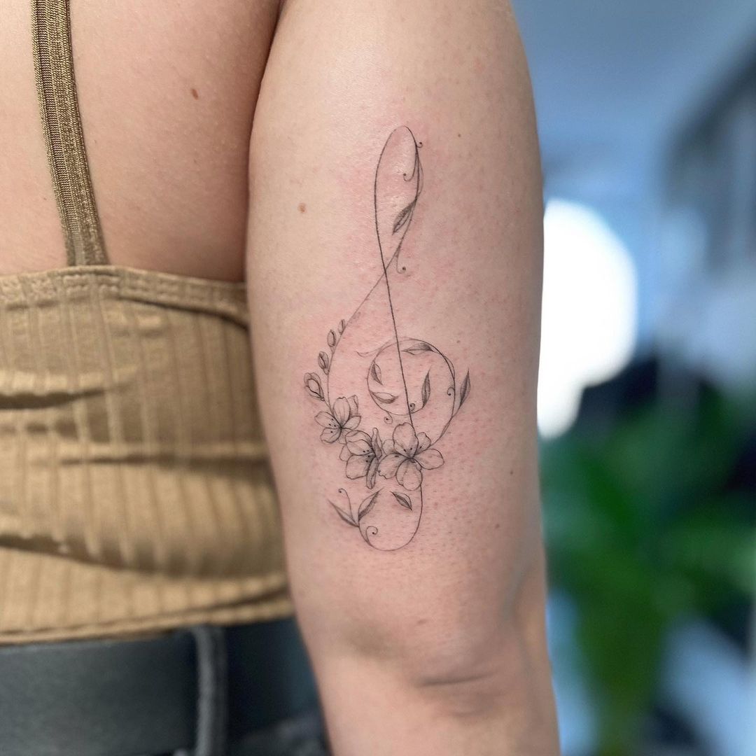 18 Unique Music Tattoo Ideas For Music Lovers  Tikli