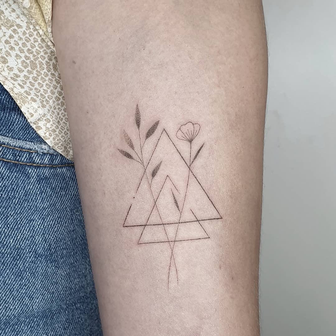 Tattoo design triangle hires stock photography and images  Alamy