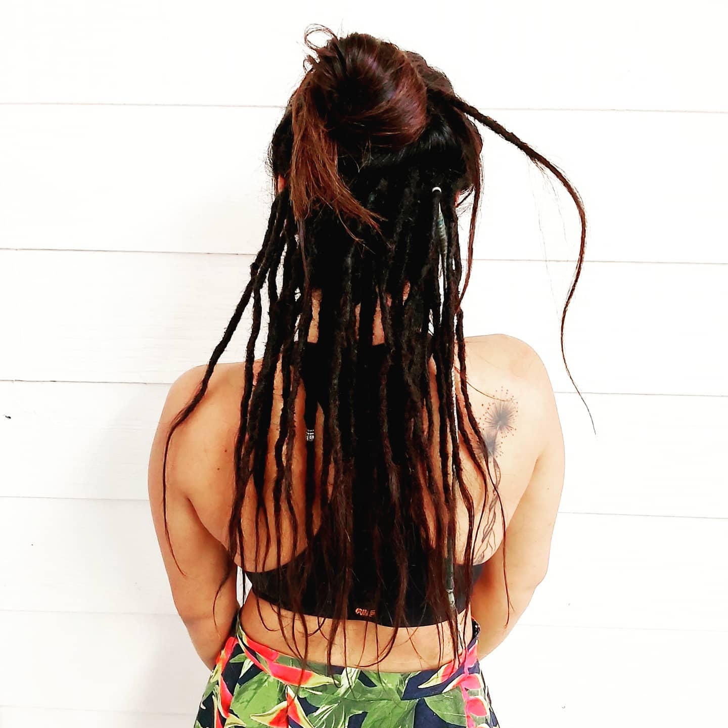 Peek-a-boo Dreadlock Bun