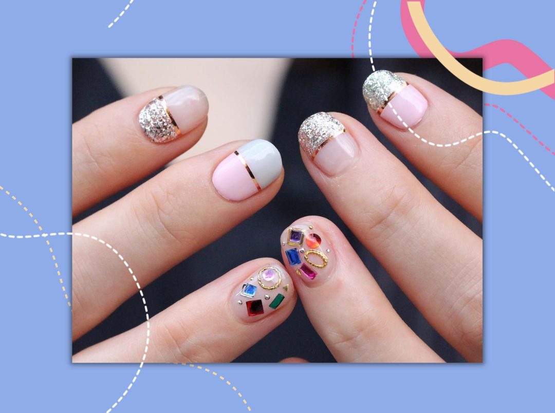 Women Korean Style Simple Fake Nail Color Rendering Full Cover Nail Art  Tips with Girls Sweet Summer Fashion False Nails : Amazon.sg: Beauty