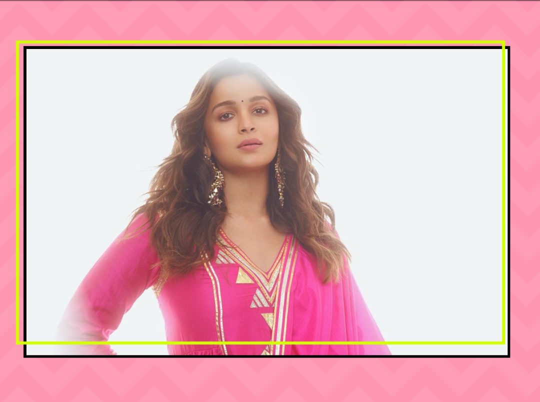 Mommy-To-Be Alia Bhatt Ups Her Maternity Fashion Game With A Personalised Pink Sharara