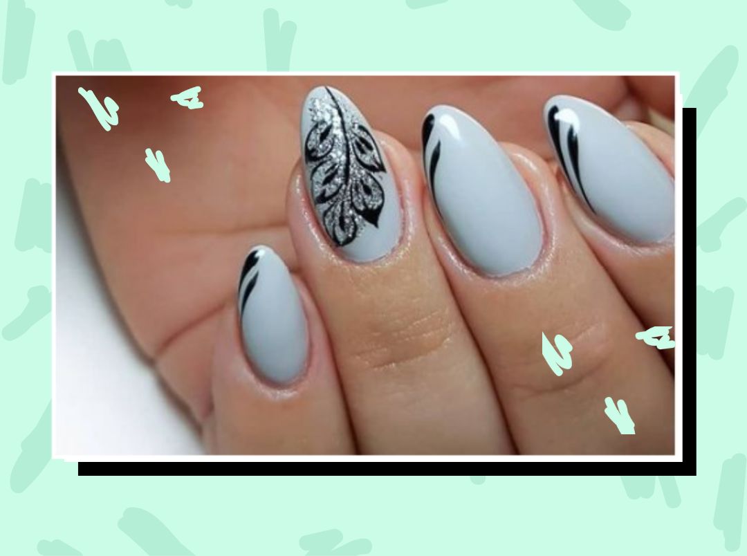 Subtle Silver and Grey Nail Art | The Adorned Claw