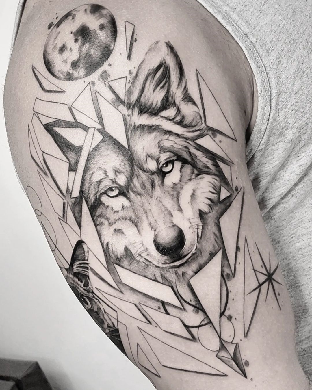 Wolf Temporary Tattoos Men Woman Black Forest Tattoo Sticker - Temu