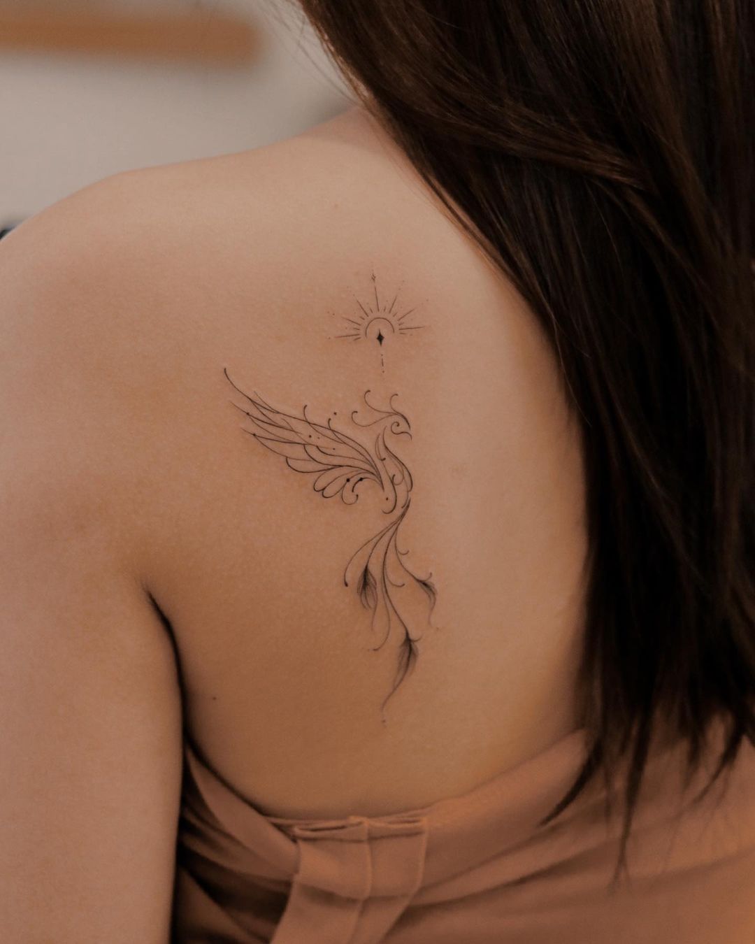 P H O E N I X • | Small phoenix tattoos, Phoenix tattoo feminine, Cool  tattoos