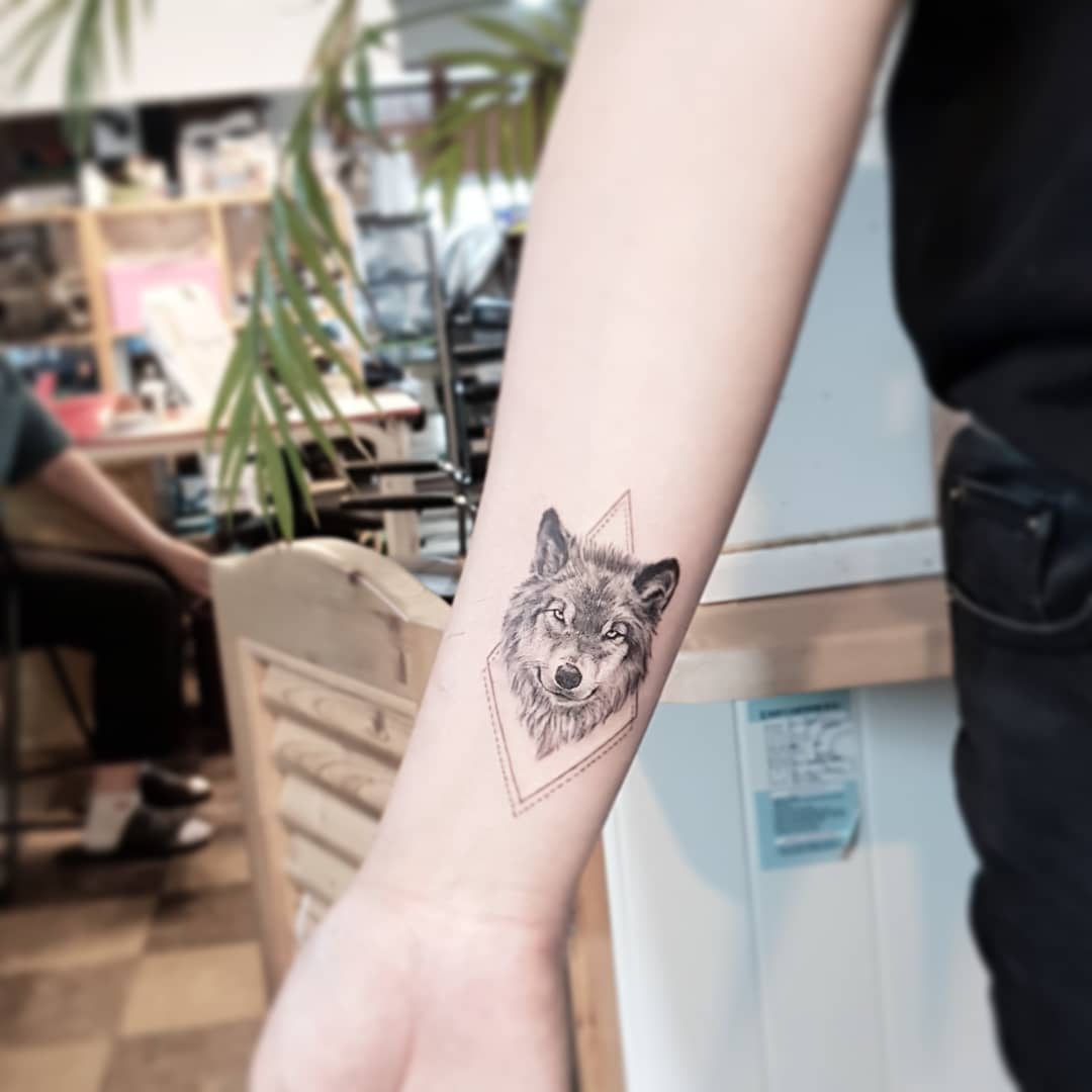 Best Simple Wolf Tattoos For Girls Ideas  Tattoo Designs For Girls   Animal Tattoo  Wolf Tattoo  YouTube