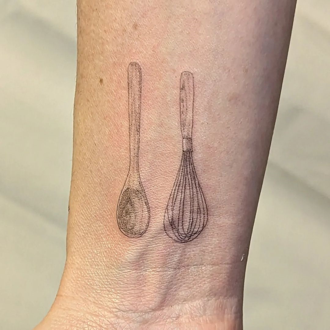 Wooden spoon tattoo done in KC kansascity Ill do a fe  Flickr