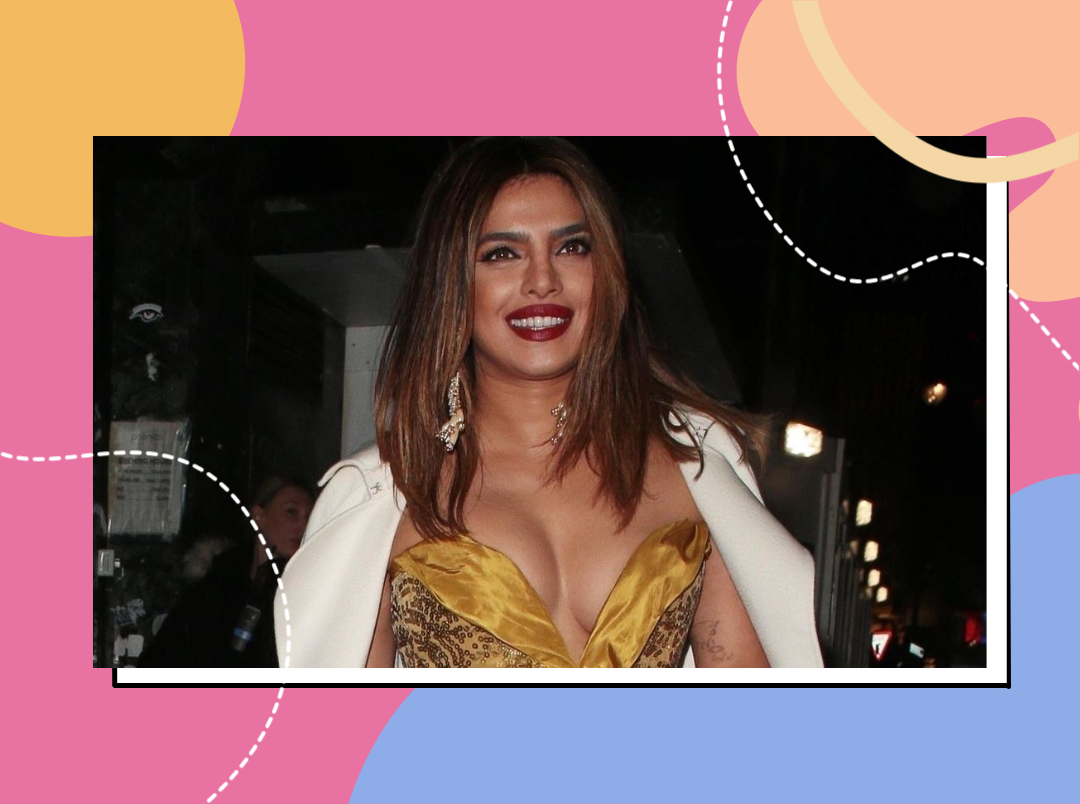 <strong>Priyanka Chopra Exudes Desi Cleopatra Vibes As She Steps Out In A Gold Dress!</strong>