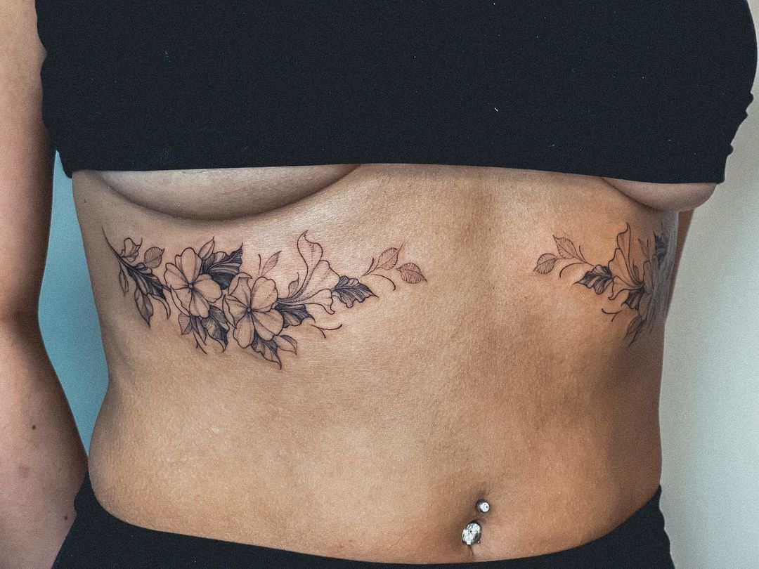 under breast tattoos | Chest tattoos for women, Small hand tattoos, Small chest  tattoos