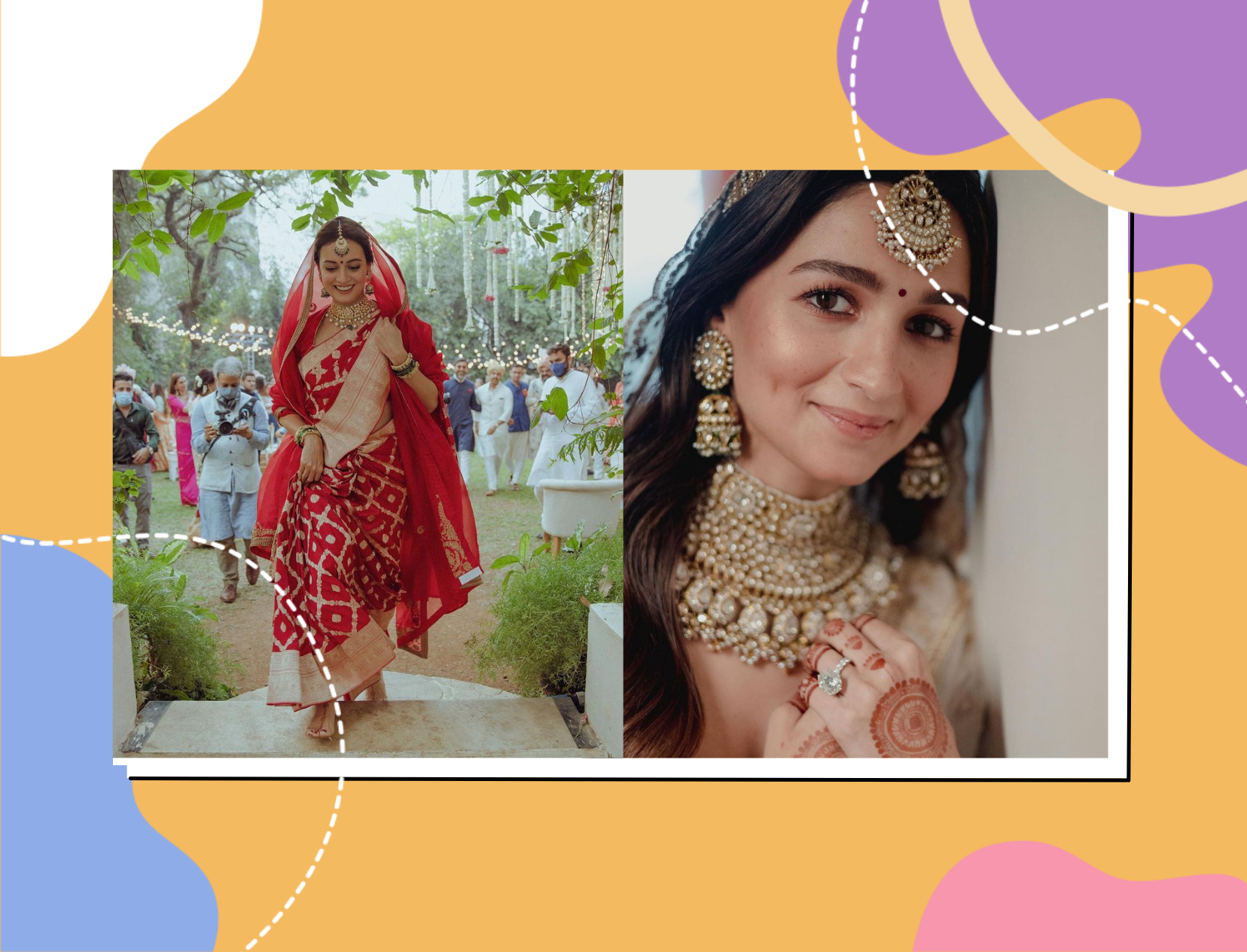 7 Celebrity Brides Who Wore Saree On Their Wedding