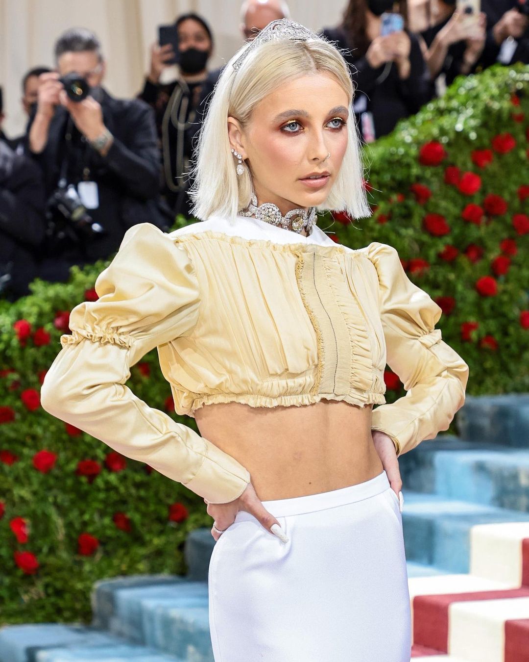 Emma Chamberlain wore Maharaja of Patiala's diamond choker to Met