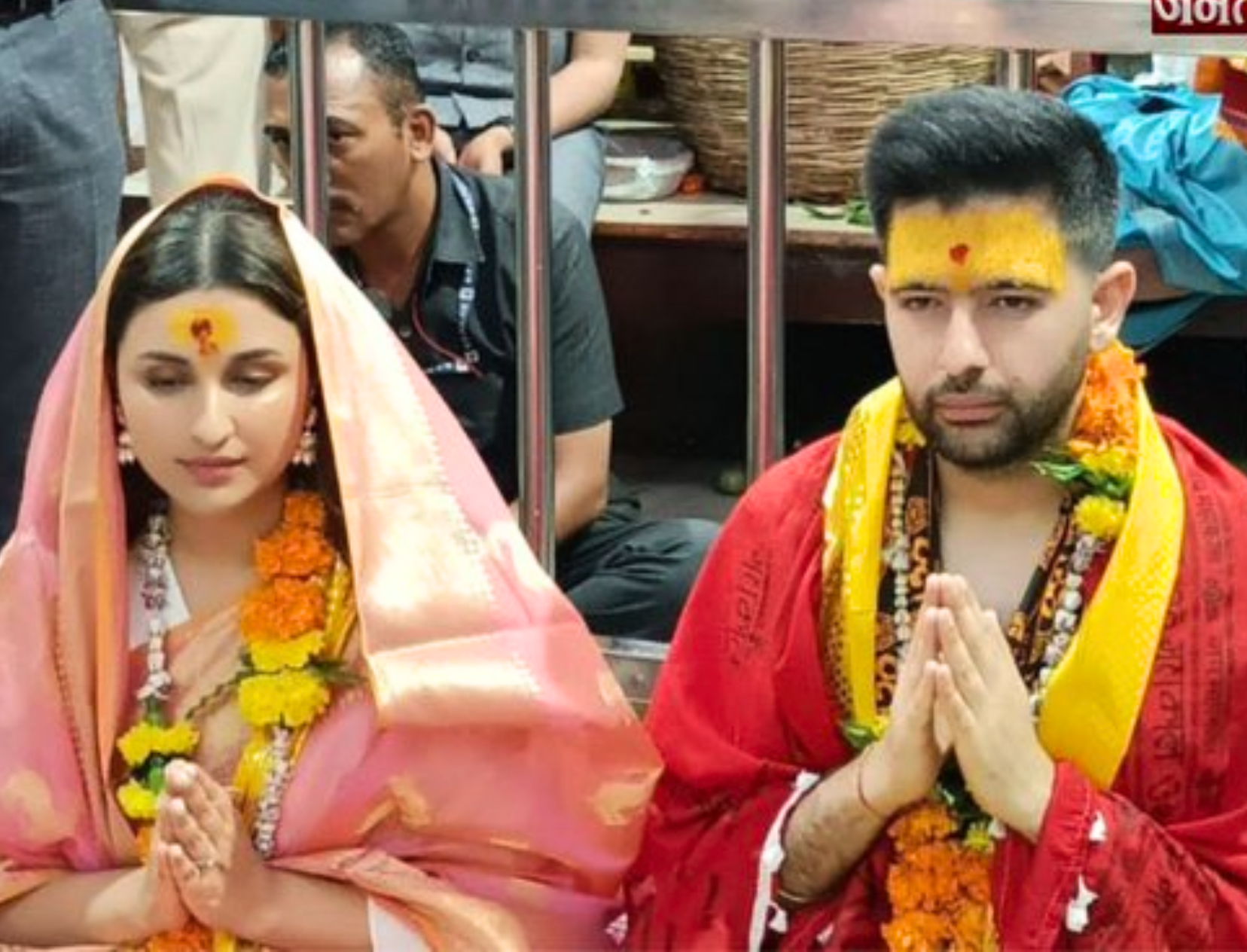 Parineeti Chopra &amp; Raghav Chadha Seek Blessings At Mahakaleshwar Temple Ahead Of Their Wedding!