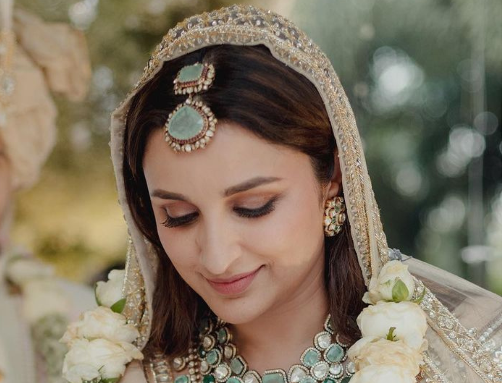 Tea Rose Lehenga Blouse - Dupatta - Pakistani Bridal Wear