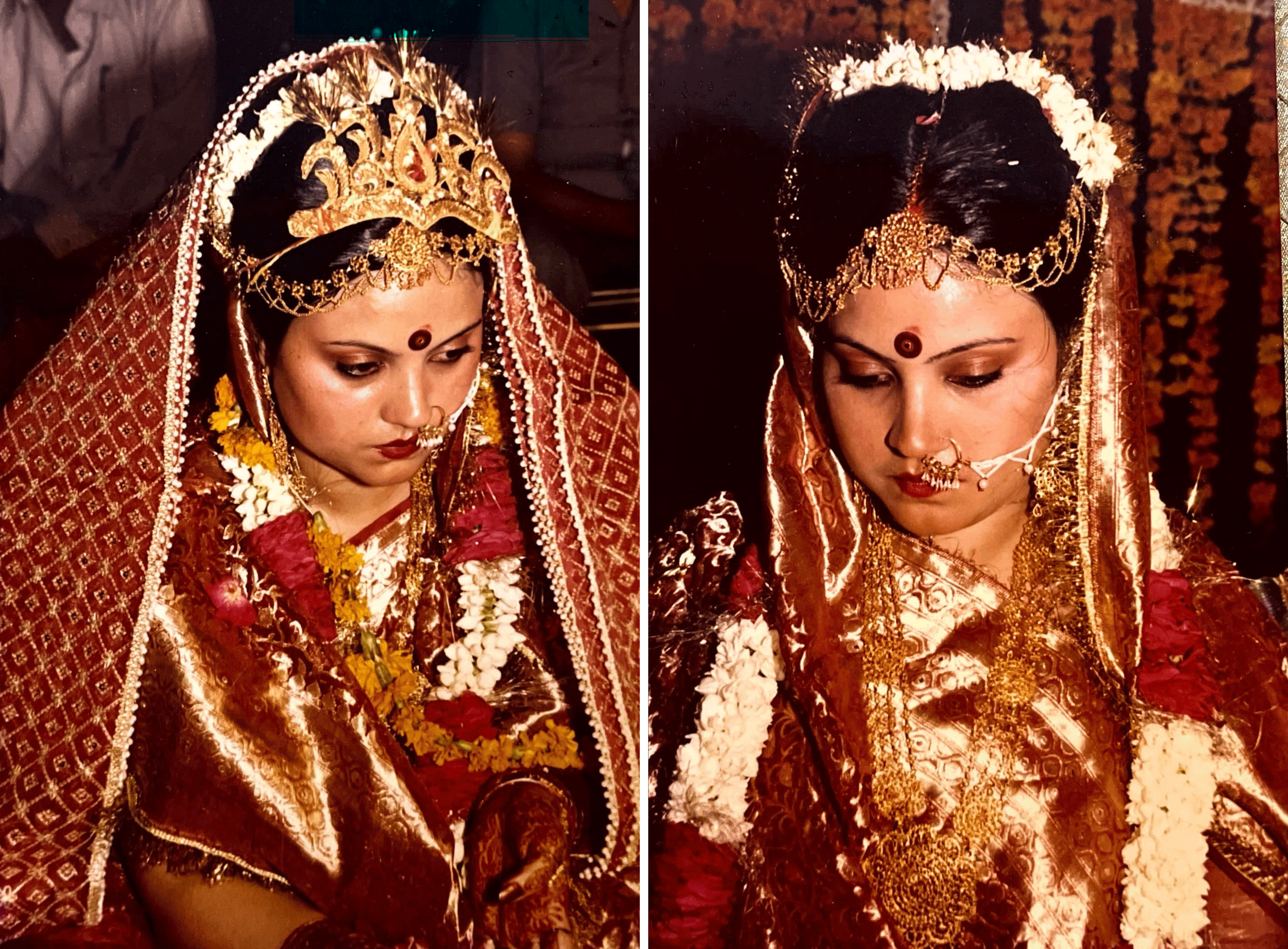 Off-white silk Banarasi Mirror work Lehenga: Bridal Reception Outfit |  Indian wedding wear, Mirror work lehenga, Bridal outfits