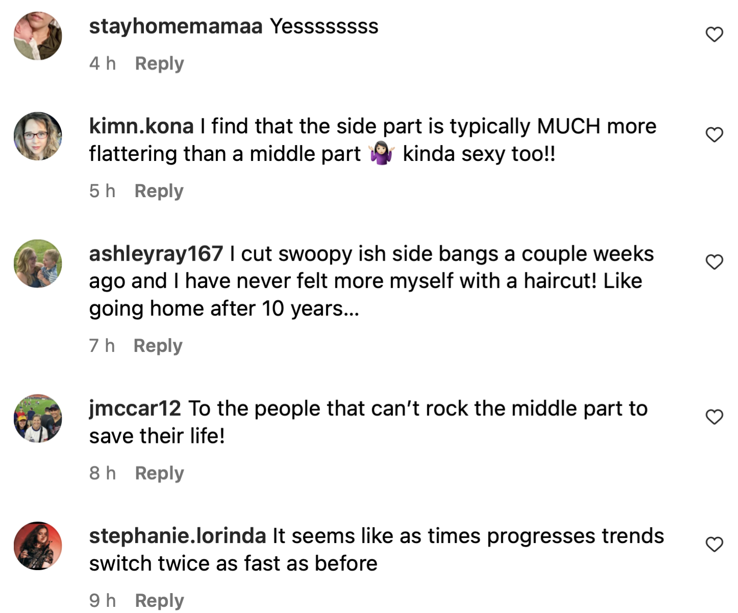 Side part, 2024 trend