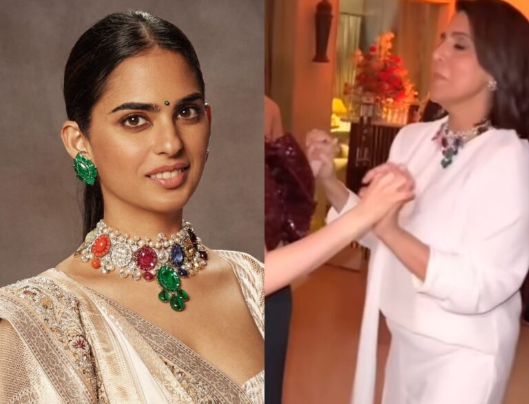 Wait! Did Neetu Kapoor Borrow Isha Ambani&#8217;s Navratna Necklace?