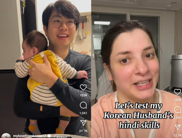 Korean Husband Nails Hindi Challenge, Internet Can’t Handle the Cuteness!